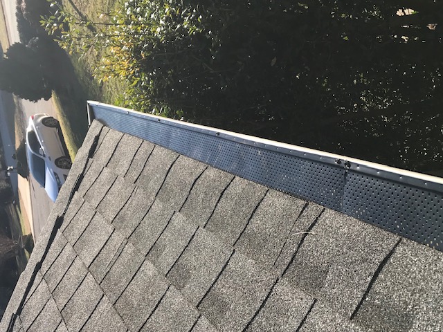 Gutter Guard Installation completed by Ladder Up Roofing